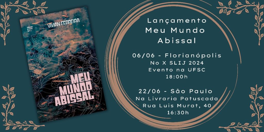 Folder de lançamento do livro Meu Mundo Abissal